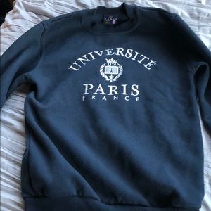 Navy blue Paris sweatshirt